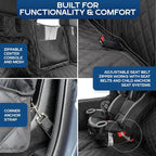 Ruff Liners Standard Back Seat Extender for Dogs, Black – As Seen on Shark Tank – Hard Bottom Platform for Cars, SUVs & Mid-Size Trucks – 400lb Support, Waterproof – Rigid Back Seat Cover for Dogs
