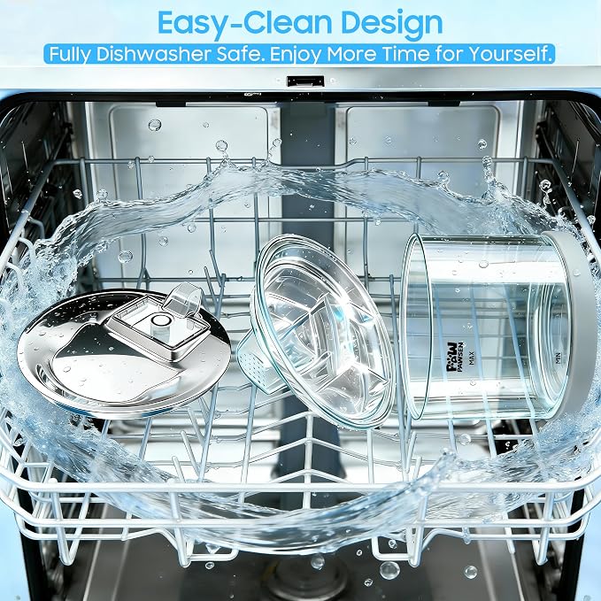 Glass Cat Water Fountain 70oz Dishwasher Safe Pet & Dog Fountain | Automatic 2.1L drinking water dispenser,Easy to Clean Glass Bowl,Ultra Quiet Pump,3-Stage Filtration for indoor Cats & Dogs