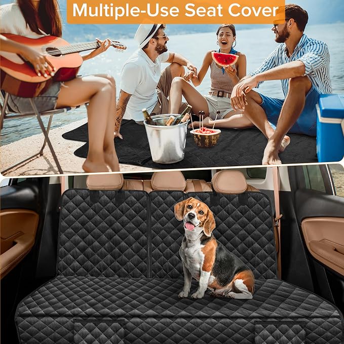 Dog Car Seat Cover for Back Seat for Hyundai Santa Fe Tucson Kona 2000-2027 | Accessories Waterproof Non-Slip Pet Bench Backseat Covers 2026 New