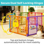 Toddleroo Superyard 2-Panel Extension: Add 65" to Baby Playpens; ColorPlay | Portable, Durable, For Babies and Toddlers, Freestanding, Expandable Modular Sizing, Indoor or Outdoor Use, Made in USA