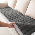 Couch Cover for Dogs Washable,Non-Slip Fuzzy Sofa Covers for Pets | Thick Soft Furniture Protector Fits Loveseat & Sectional,Against Fur&Dirt(Dark Gray, 1pc/27.6"x70.9"/Seat Cover)