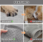 Couch Cover for 3 Cushion Sofa,Cat Scratch Proof Couch Protector Washable Sofa Covers Sectional Couch Covers for Dogs Soft L Shape Sofa Slipcover for Pets Kids, 91" x134”,Light Grey