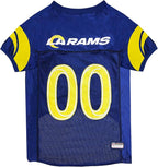 Pets First NFL Los Angeles Rams Dog Jersey, Size X-Large, Football Shirt Costume for Pet, Dog Sports T-Shirt, NFL Team Clothing for Cats, Licensed Pet Apparel Available in 7 Sizes and 32 Teams