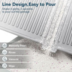 UPSKY Large Cat Litter Mat 31" x 24 Waterproof and Washable, Soft on Paws | Litter Catcher Pad, Cat Litter Trapping Mat, Scatter Control, Fits Most Litter Boxes, Use for Dogs & Cats, Grey
