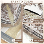Unicorn Catcher 33"x22" Cat Litter Mat Non-Slip Washable Litter Box Mat | High-Density PVC Litter Catcher Mat Efficiently Traps Scattered Litter From Paws To Keep Floors Clean
