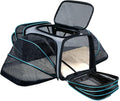 Cat Dog Airline Approved Expandable Pet Carrier for Small Pets | Removable Pad, Pockets, TSA Compliant, Soft-Sided, Breathable Mesh Window