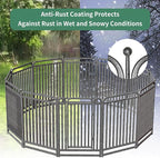 40 Inch Dog Playpen Outdoor, 36 Panels Puppy Playpen Heavy Duty Dog Play Pen Indoors, Rust Resistant Dog Pen for Large/Medium/Small Dogs, Dog Fence for RV Camping