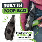 Mighty Paw Dog Treat Pouch, Magnetic No-Spill Clasp, Training Bag | Hands-Free, Belt Sling, Crossbody, Adjustable 30-52in Strap, 4 Compartments, 2 Cups Capacity, Poop Holder