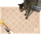 Neater Pets Neater Mat Cat Litter Mat, Thick & Durable Cat Mat for Litter Box, Trapper Pad Catches Mess to Protect Indoor Floors, Soft on Kitty Paws, Anti-Skid Grip Backing, Easy to Clean, Beige