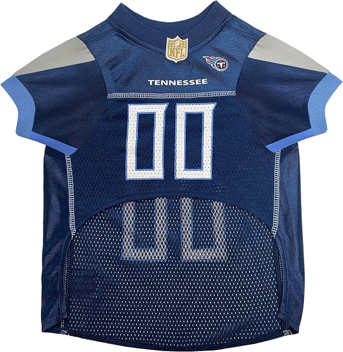 Pets First NFL Tennessee Titans Dog Jersey, Size Medium, Football Shirt Costume for Pet, Dog Sports T-Shirt, NFL Team Clothing for Cats, Licensed Pet Apparel Available in 7 Sizes and 32 Teams