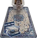 Hompet Cat Litter Mat 2 Pack, 35x60 Large Machine Washable Trapping Mats for Cats, Super Absorbent & Urine-Proof Cat Litter Box Mat for Floor, Waterproof & Non Slip Kitty Litter Rug