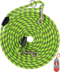 100FT Extra Long Dog Leash for Dog Training, Reflective Threads Check Cord Dog Leash, Heavy Duty Dog Lead for Large Medium Small Dogs Outside Walking, Playing, Camping, or Yard