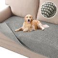 H.VERSAILTEX Plush Chenille Dog Bed Cover Thick Soft Loveseat Cover for 2 Cushion Couch Anti Slip Couch Cover Furniture Protector for Dog, Pet, Cat (35" x 62", Dove)