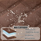 Smiry Waterproof Dog Bed Cover, Reversible Pet Blanket for Sofa Couch | Soft Washable Dog Blanket, Leakproof Couch Cover for Dogs Cats & Furniture Protection, 30x70, Brown/Brown