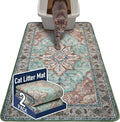 Hompet Cat Litter Mat 2 Pack, 36x60 Large Machine Washable Trapping Mats for Cats, Super Absorbent & Urine-Proof Cat Litter Box Mat for Floor, Waterproof & Non Slip Kitty Litter Rug