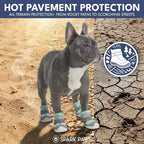 Spark Paws 365 Dog Shoes - All-Season Boots for Winter Snow & Hot Pavement | Water-resistant, anti-slip, stay-on straps - rain, ice & summer booties in one. Reflective; small, medium & large dogs