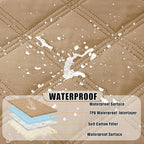 Smiry Waterproof Dog Bed Cover, Reversible Pet Blanket for Sofa Couch | Soft Washable Dog Blanket, Leakproof Couch Cover for Dogs Cats & Furniture Protection, 82x120, Camel/Beige