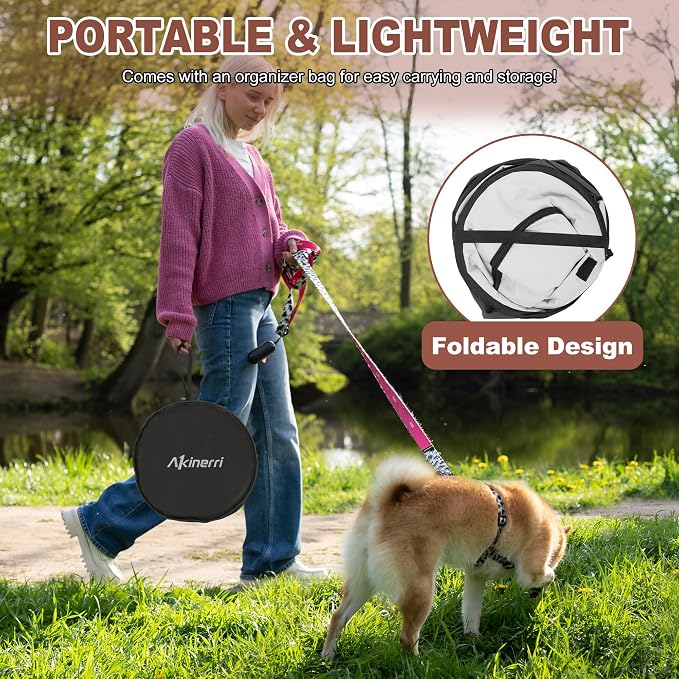 Dog Playpen - Foldable Cat Play Pens for Pubby, Kitten, Rabbit, Portable Pet Tent with Carring Bag for Indoor/Outdoor Travel Camping Black X-Large