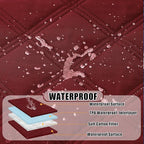 Smiry Waterproof Dog Bed Cover, Reversible Pet Blanket for Sofa Couch | Soft Washable Dog Blanket, Leakproof Couch Cover for Dogs Cats & Furniture Protection, 68x82, Wine Red/Wine Red