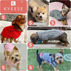 KYEESE Dog Sweater Turtleneck Thick Knit Pullover for Cold Weather | Stretchy Fit, Lightweight & Warm, Cozy Knit Comfort, Classic Plaid Design, Gentle on Sensitive Skin, Comfortable Daily Wear