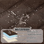 Smiry Waterproof Dog Bed Cover, Reversible Pet Blanket for Sofa Couch | Soft Washable Dog Blanket, Leakproof Couch Cover for Dogs Cats & Furniture Protection, 40x70, Chocolate/Beige