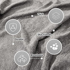 Couch Cover for 3 Cushion Sofa Washable, Cat Scratch Proof Sofa Covers, Furniture Protector L Shape Sofa Slipcovers Soft Sectional Couch Covers for Dogs, 71" x 134", Grey