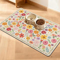 Pet Feeding Mat for Floors Waterproof Dog Mat for Food and Water Absorbent Quick Dry Non Slip mat for Cat Bowls