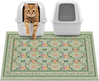 Unicorn Catcher 33"x22" Cat Litter Mat Non-Slip Washable Litter Box Mat | High-Density PVC Litter Catcher Mat Efficiently Traps Scattered Litter From Paws To Keep Floors Clean