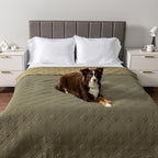 PetAmi Waterproof Couch Cover for Dog Nonslip Bed Sofa Blanket 102x82 Green