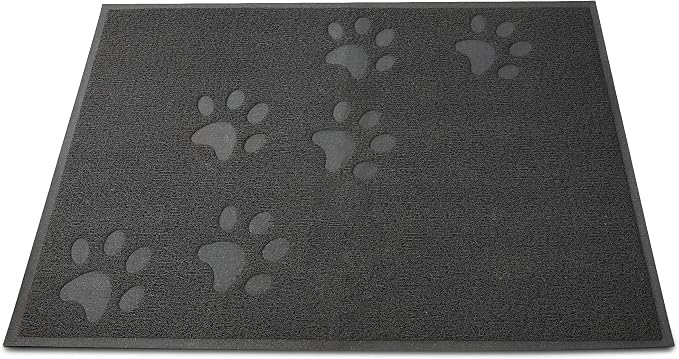 Andalus Extra Large Cat Litter Mat, Pack of 1 - Waterproof, Non-Slip & Easy to Clean Cat Litter Box Mat for Extra Efficient Pet Litter-Trapping, Grey (35” X 23”)