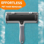 NVNAN Pet Hair Remover Roller and Grooming Glove Set for Dogs & Cats | Reusable roller tackles pet hair on furniture, and clothes, while the grooming glove helps brush dogs and cats
