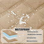 Smiry Waterproof Dog Bed Cover, Reversible Pet Blanket for Sofa Couch | Soft Washable Dog Blanket, Leakproof Couch Cover for Dogs Cats & Furniture Protection, 30x53, Camel/Camel
