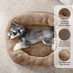 INVENHO Large Dog Beds Large Sized, Washable Orthopedic Warming Soft Sleeping Durable with Anti-Slip Bottom