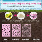 Dyforce 600 Count Dog Poop Bags Rolls with Dispenser Pink | Scented Leak Proof Pet Waste Poop Bags for Dogs 13x9", Extra Thick and Large Doggy Cat Litter Bags for Poops with Holder