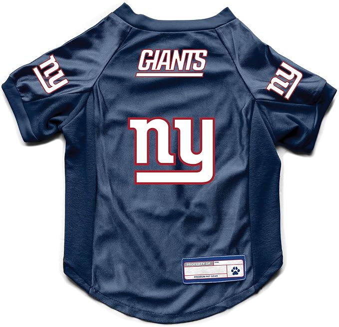 Littlearth NFL New York Giants Stretch Pet Jersey, Team Color, Large