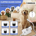We Love Doodles 11-in-1 Dog Grooming Vacuum - Professional-Grade Dog Clippers, Lightweight Pet Vacuum Grooming Kit for Dogs at Home, for Long Hair & Non Shedding Dogs, Goldendoodles & Poodles