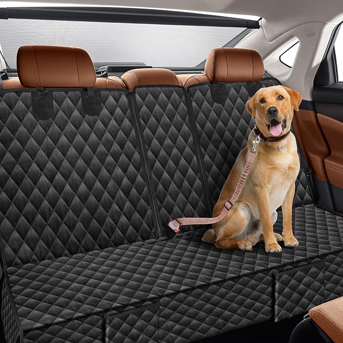 Dog Car Seat Cover for Back Seat for Honda CRV CR-V HRV HR-V 2027 2026-2000 | Seat Covers Backseat Rear Seat Accessories, Waterproof Non-Slip Pet Bench Backseat Covers