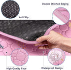 Sunheir Washable Pee Pads for Dogs 2-Pack Reusable Puppy Pads Pet Training Pads, Waterproof Dog Pee Pads for Crate, Whelping Pad, Non-Slip Protects Against Urine Leakage (Leaves - Pink, 24x36)