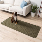 PetAmi Waterproof Couch Cover for Dog Nonslip Bed Sofa Blanket, 30x70 Green | Leakproof Furniture Protector for Pet Cat, Machine Washable Pee Proof Mat for Chair Car Seat, Durable & Anti Slip Backing