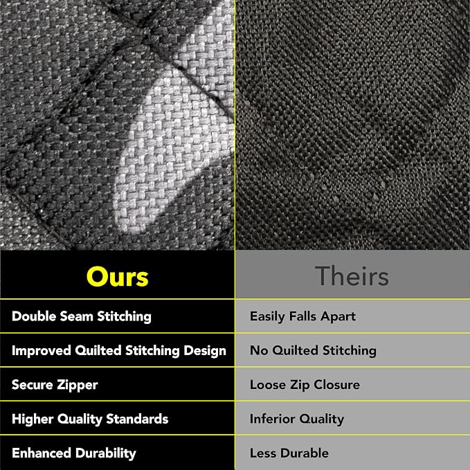 Meadowlark Dog Car Seat Cover, X-Large Heavy Duty Pet Seat Cover for Back Seat, Extra Padded Non-Slip Dog Hammock, Water-Resistant Back Seat Protector for Cars Trucks and SUVs (64” W x 60" L)