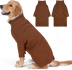 cyeollo Dog Sweater Long Sleeve Knitted Turtleneck Pullover Warm Clothes | Ultra Soft Warm Knit, Full Coverage, 4-Way Stretch for Easy Movement, Easy On & Off, Winter Daily Wear for Small Dogs