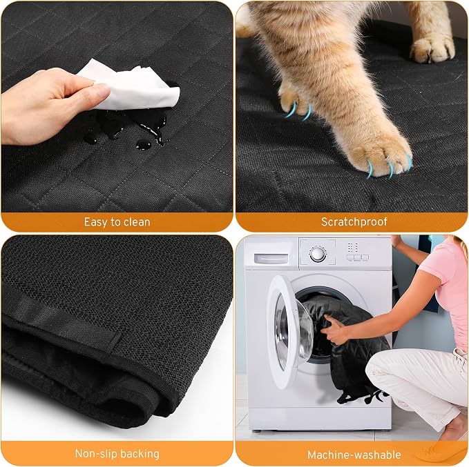 Dog Car Seat Cover for Back Seat for Hyundai Santa Fe Tucson Kona 2000-2027 | Accessories Waterproof Non-Slip Pet Bench Backseat Covers 2026 New