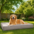 WNPETHOME Large Outdoor Dog Bed, Waterproof & Easy to Clean - Spacious Crate Mat for Extra Large Dogs with Removable Washable Cover, Egg Crate Foam, Indoor Outdoor Use