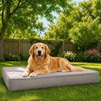 WNPETHOME Large Outdoor Dog Bed, Waterproof & Easy to Clean - Spacious Crate Mat for Extra Large Dogs with Removable Washable Cover, Egg Crate Foam, Indoor Outdoor Use