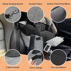Center Console Dog Car Seat for Small Dogs with Mesh, Dog Booster Seat with Upgraded Safety Tethers, Detachable Washable Pet Car Seat Travel Bed Under 25lbs(Mesh)