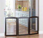 Spirich Freestanding Wire Pet Gate for Dogs, 30 inches Tall Dog Gate for The Houes, Doorway, Stairs, Pet Puppy Safety Fence, 3 Panels