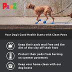 PawZ Rubber Dog Boots for Medium Paws - All-Weather Waterproof Dog Shoes, Anti-Slip Traction for Rain, Snow, Mud & Hot Pavement - Pull-On Dog Booties, Black - Medium (2.5" - 3") - Pack of 24