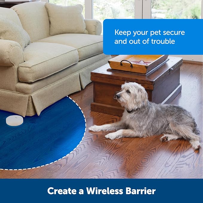 PetSafe Pawz Away Extra Indoor Pet Barrier Transmitter - Teaches Boundaries Indoors - Wireless Fence Signal - Compatible with Pawz Away Receiver Collars - Battery-Powered Training Device | Base Unit Only, Replacement, Extra, Add-A-Barrier, Expand Pawz ...