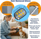 Pet Hair Remover Dryer Ball for Laundry, Removes Dog & Cat Fur and Lint from Clothes, Furniture and Car Interior, Reusable Fur Removal Tool, 3 in 1 Bundle