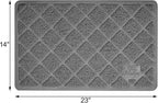 Niubya Premium Cat Litter Mat, 23" Long x 14" Wide, Non-Slip and Waterproof Design, Soft on Paws, Easy to Clean